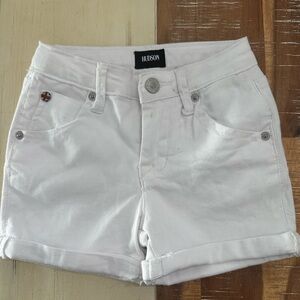 Girls Hudson white denim shorts 5
